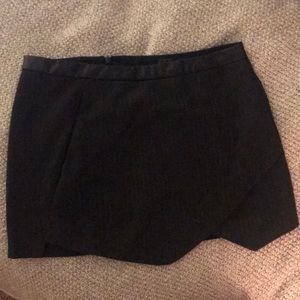 Zara asymmetrical mini skirt with pockets